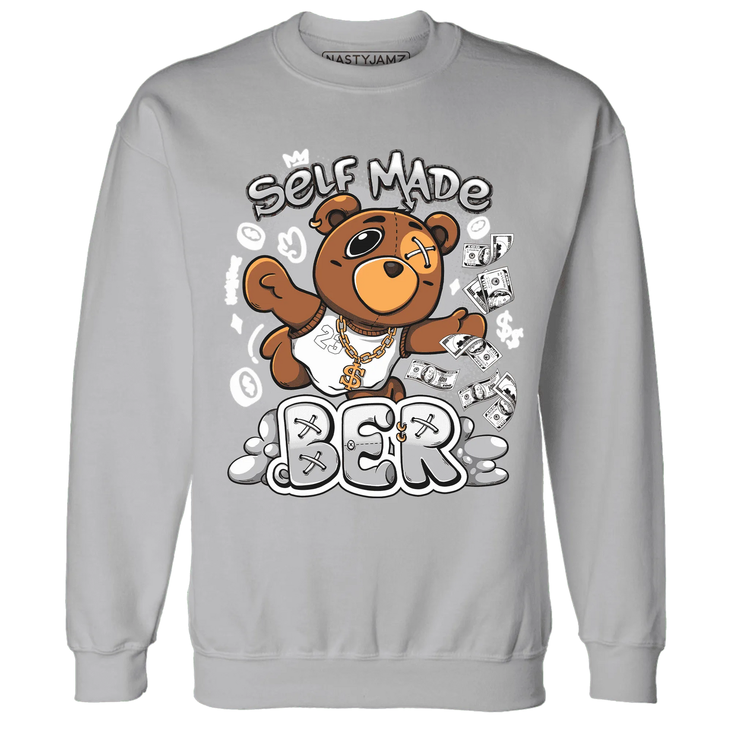 Cement-Grey-3s-Sweatshirt-Match-Self-Made-BER