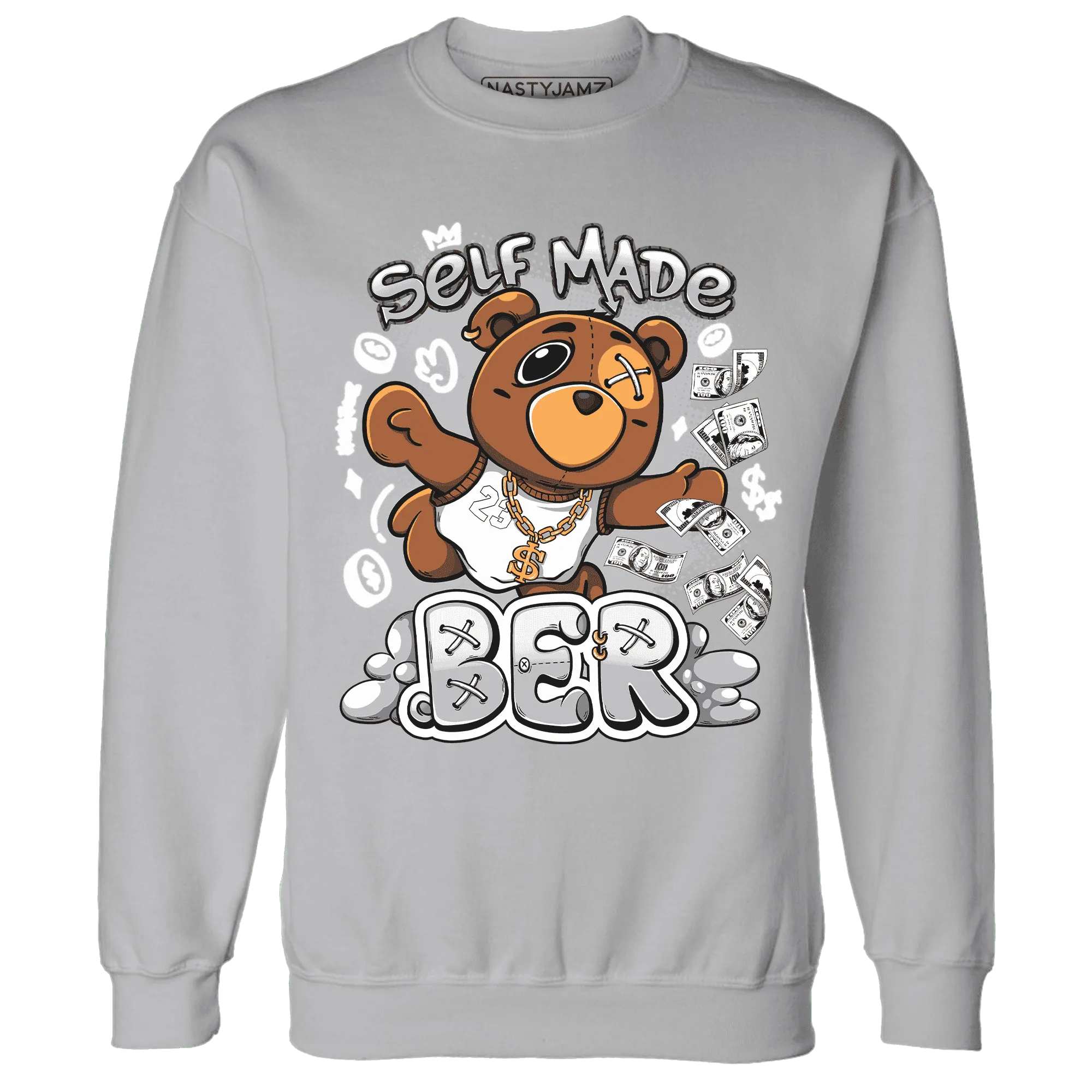 Cement-Grey-3s-Sweatshirt-Match-Self-Made-BER