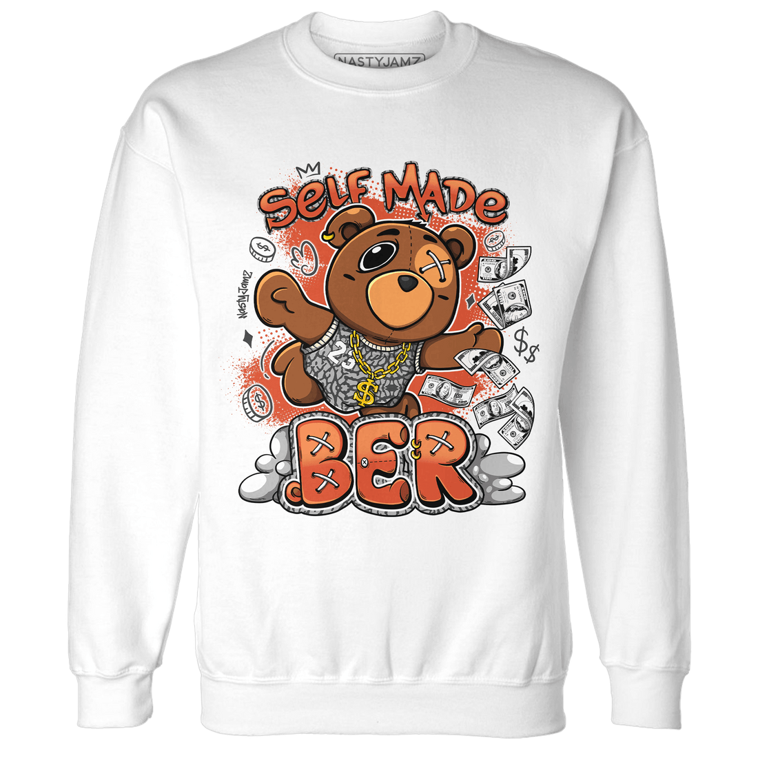 Georgia Peach 3s Sweatshirt Match Self Made BER - NastyJamz