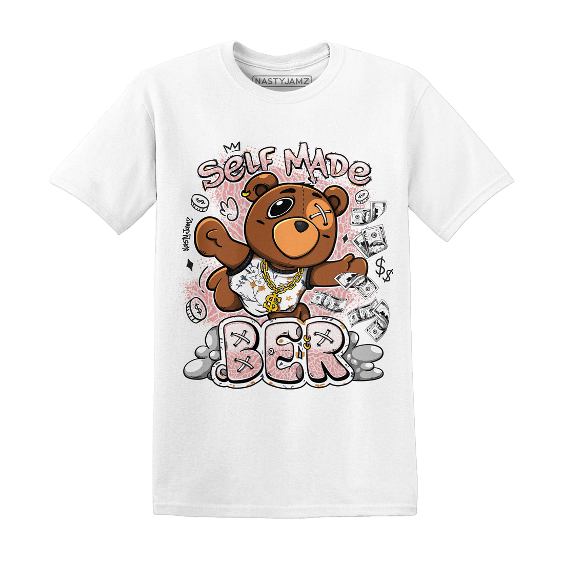 Red Stardust 3s T Shirt Match Self Made BER - NastyJamz