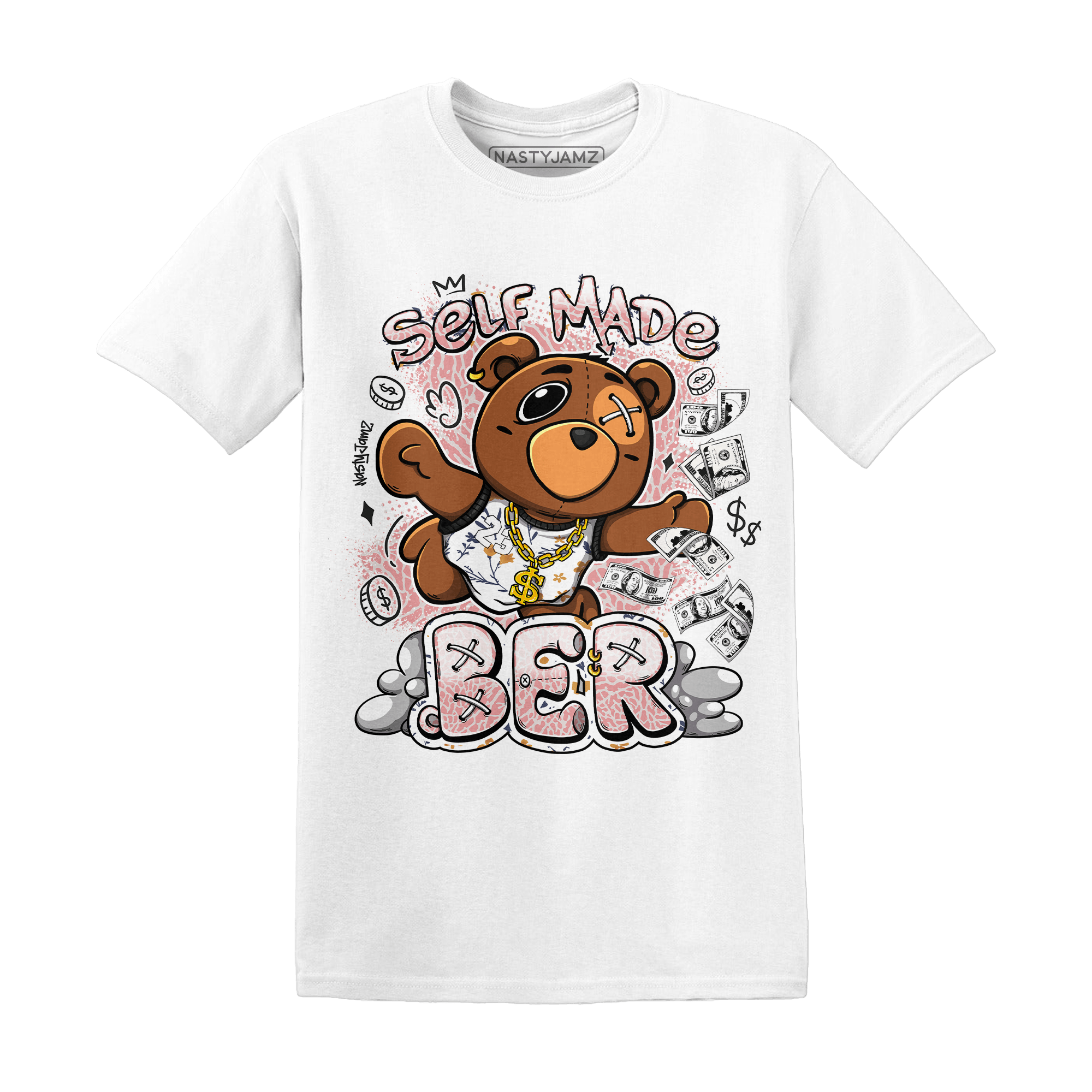 Red Stardust 3s T Shirt Match Self Made BER - NastyJamz
