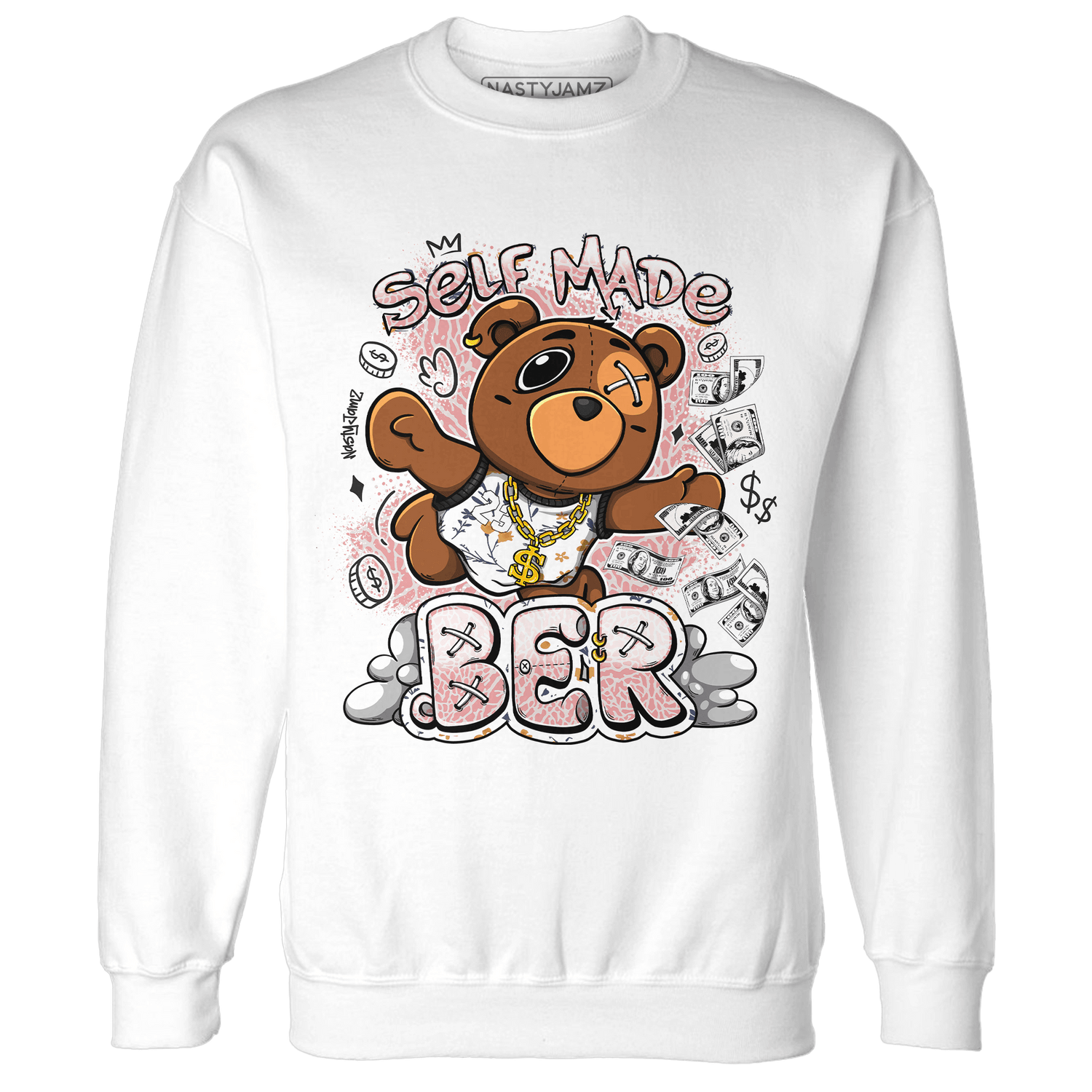 Red Stardust 3s Sweatshirt Match Self Made BER - NastyJamz