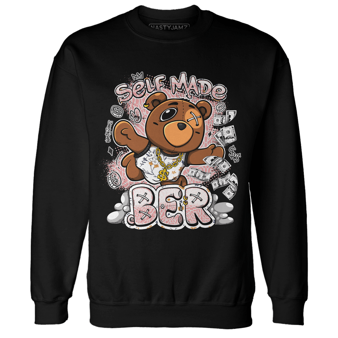 Red Stardust 3s Sweatshirt Match Self Made BER - NastyJamz