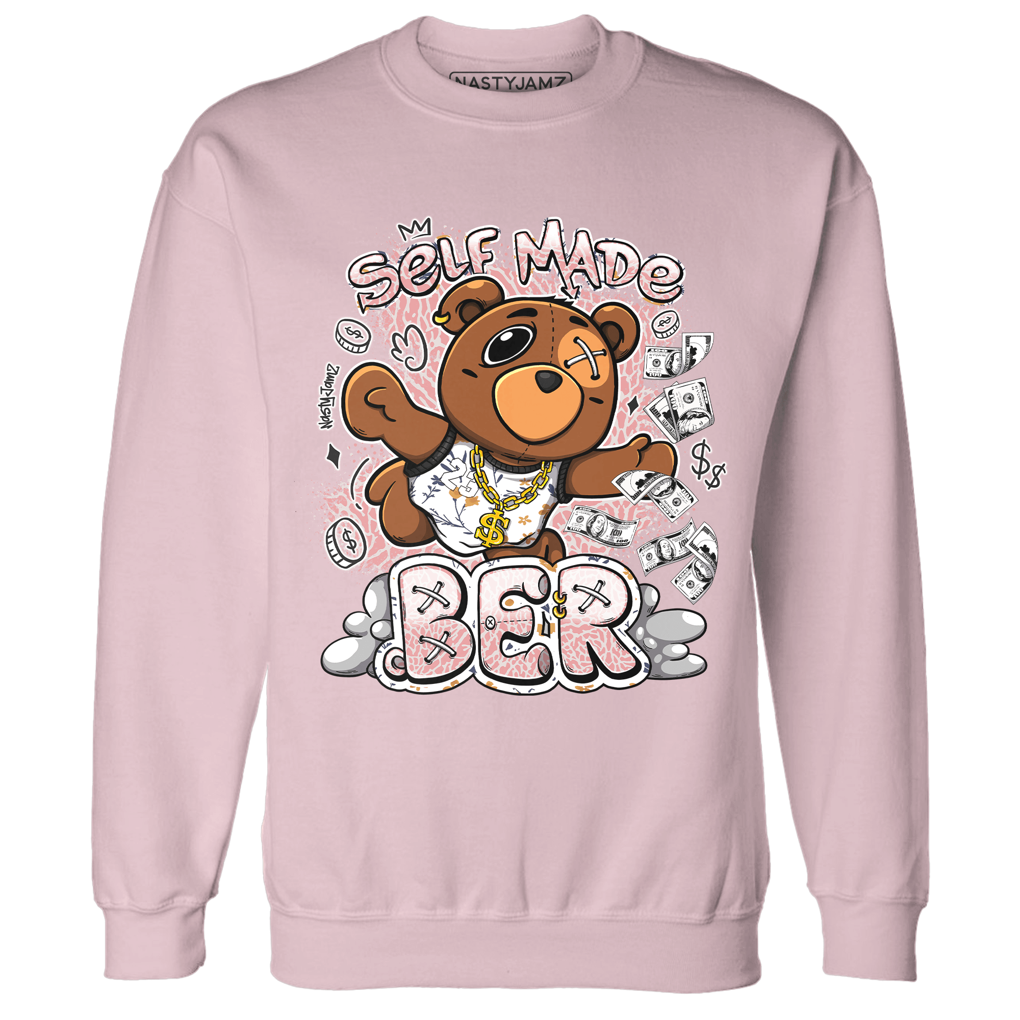 Red Stardust 3s Sweatshirt Match Self Made BER - NastyJamz
