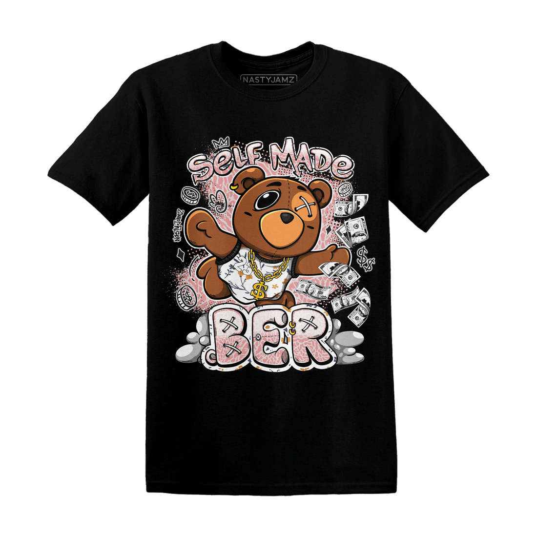 Red Stardust 3s T Shirt Match Self Made BER - NastyJamz