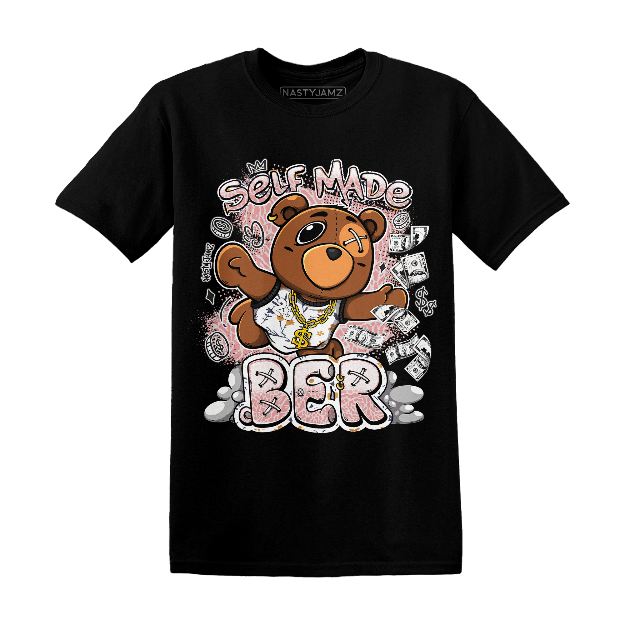 Red Stardust 3s T Shirt Match Self Made BER - NastyJamz