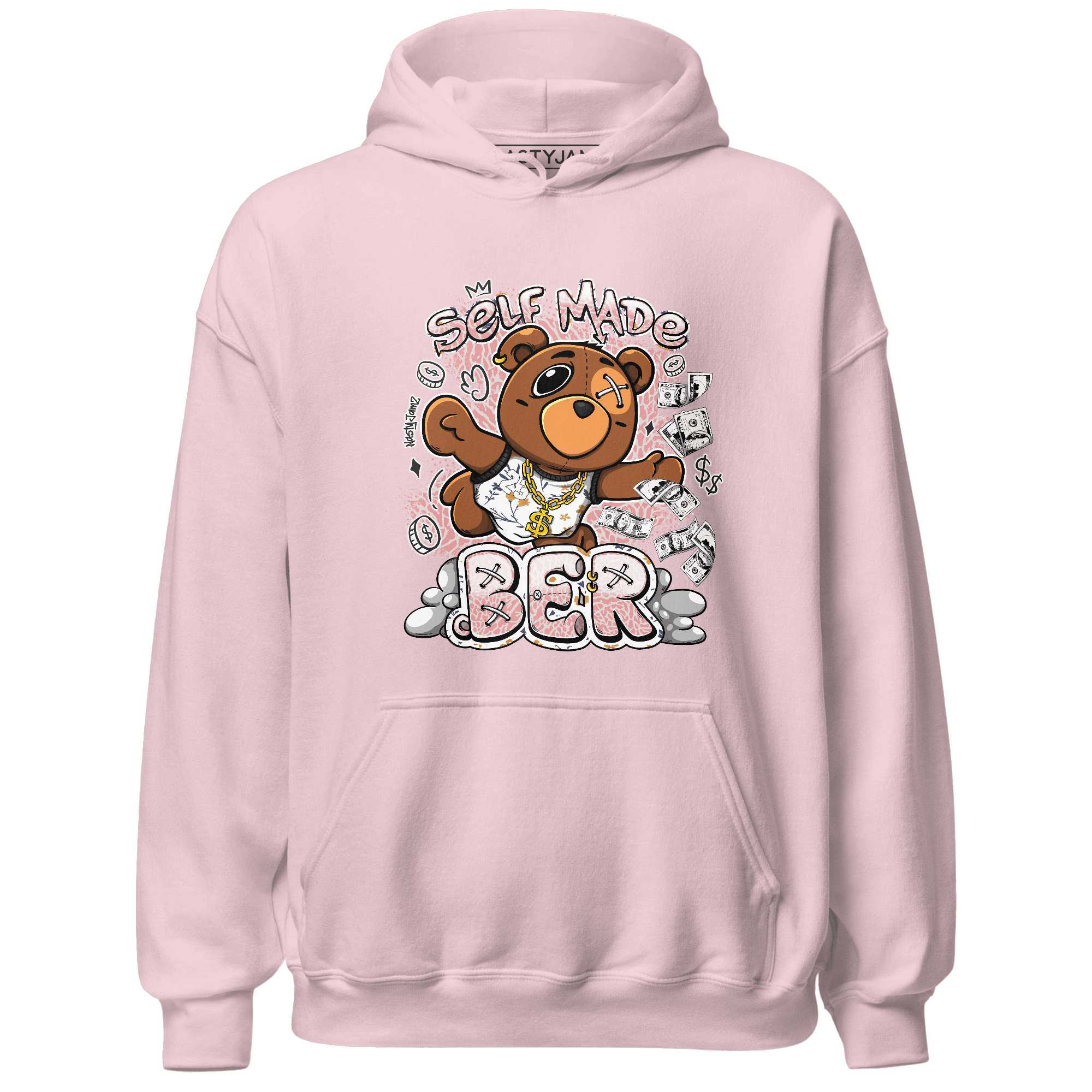 Red Stardust 3s Hoodie Match Self Made BER - NastyJamz