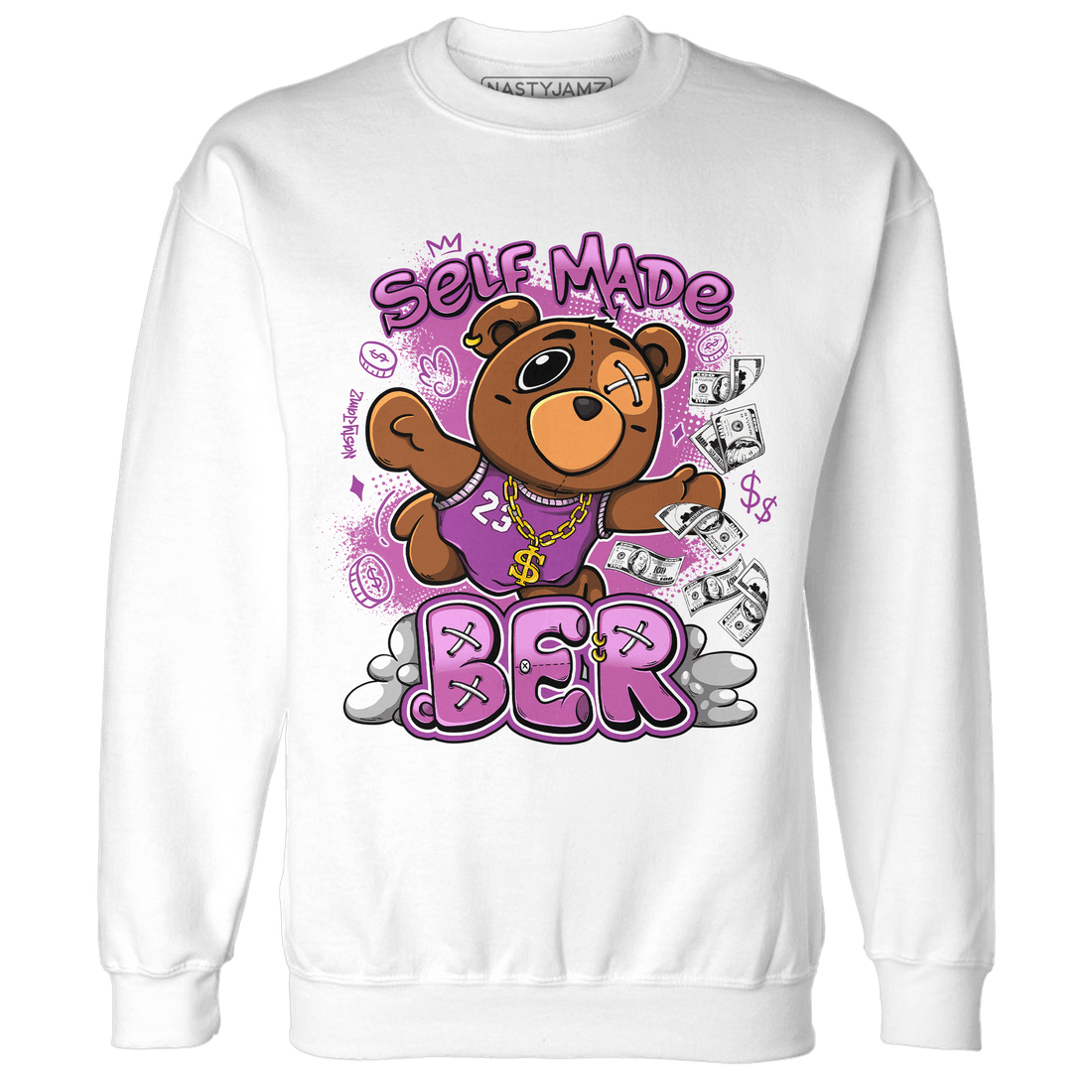 GS Hyper Violet 4s Sweatshirt Match Self Made BER - NastyJamz