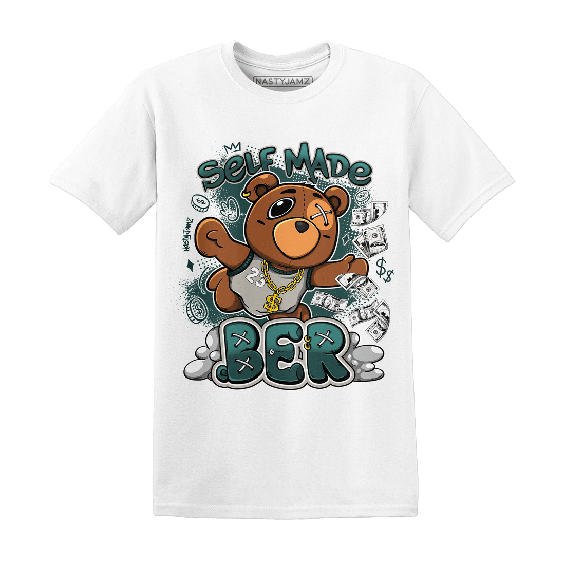 Oxidized Green 4s T Shirt Match Self Made BER - NastyJamz