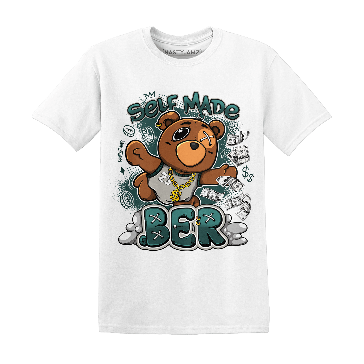 Oxidized Green 4s T Shirt Match Self Made BER - NastyJamz