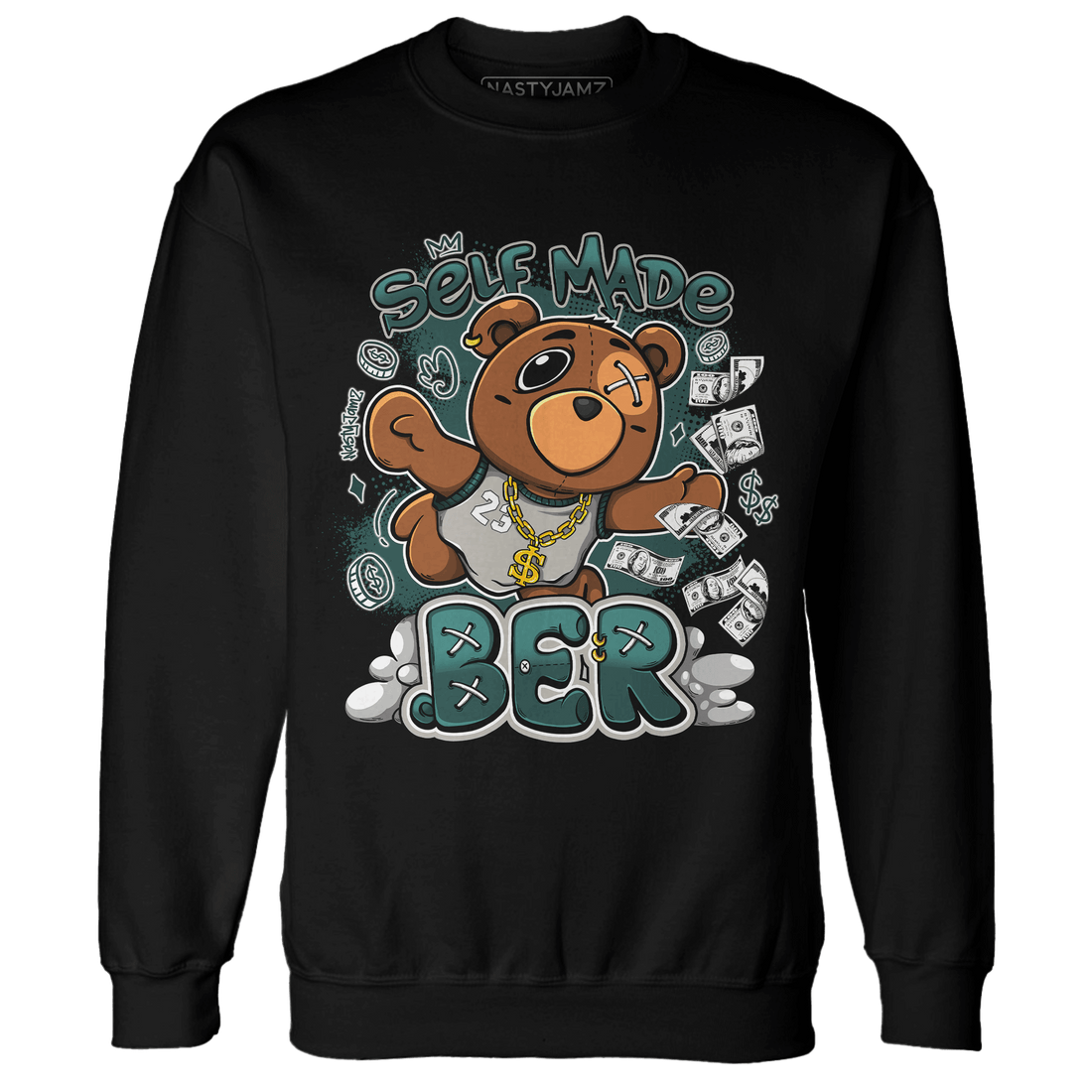 Oxidized Green 4s Sweatshirt Match Self Made BER - NastyJamz