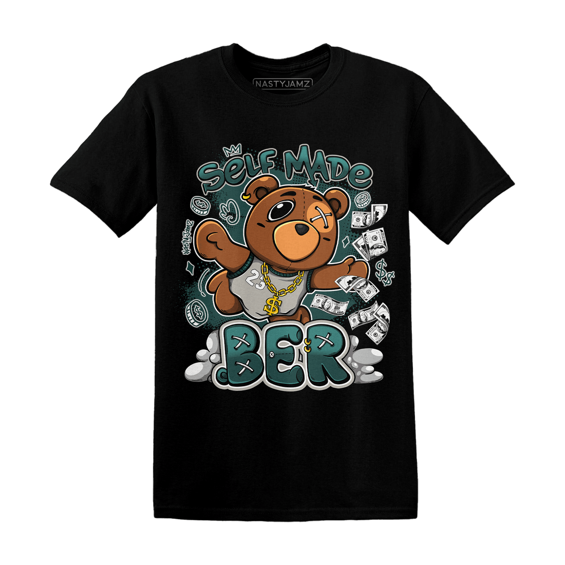 Oxidized Green 4s T Shirt Match Self Made BER - NastyJamz