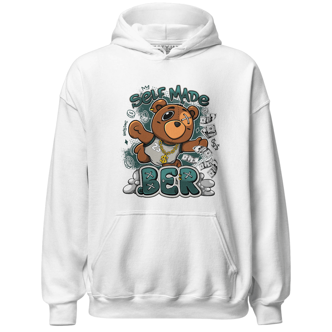 Oxidized Green 4s Hoodie Match Self Made BER - NastyJamz