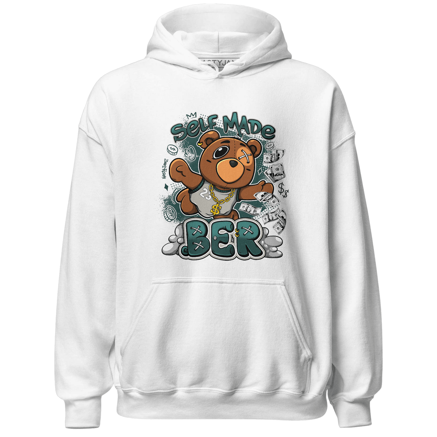Oxidized Green 4s Hoodie Match Self Made BER - NastyJamz