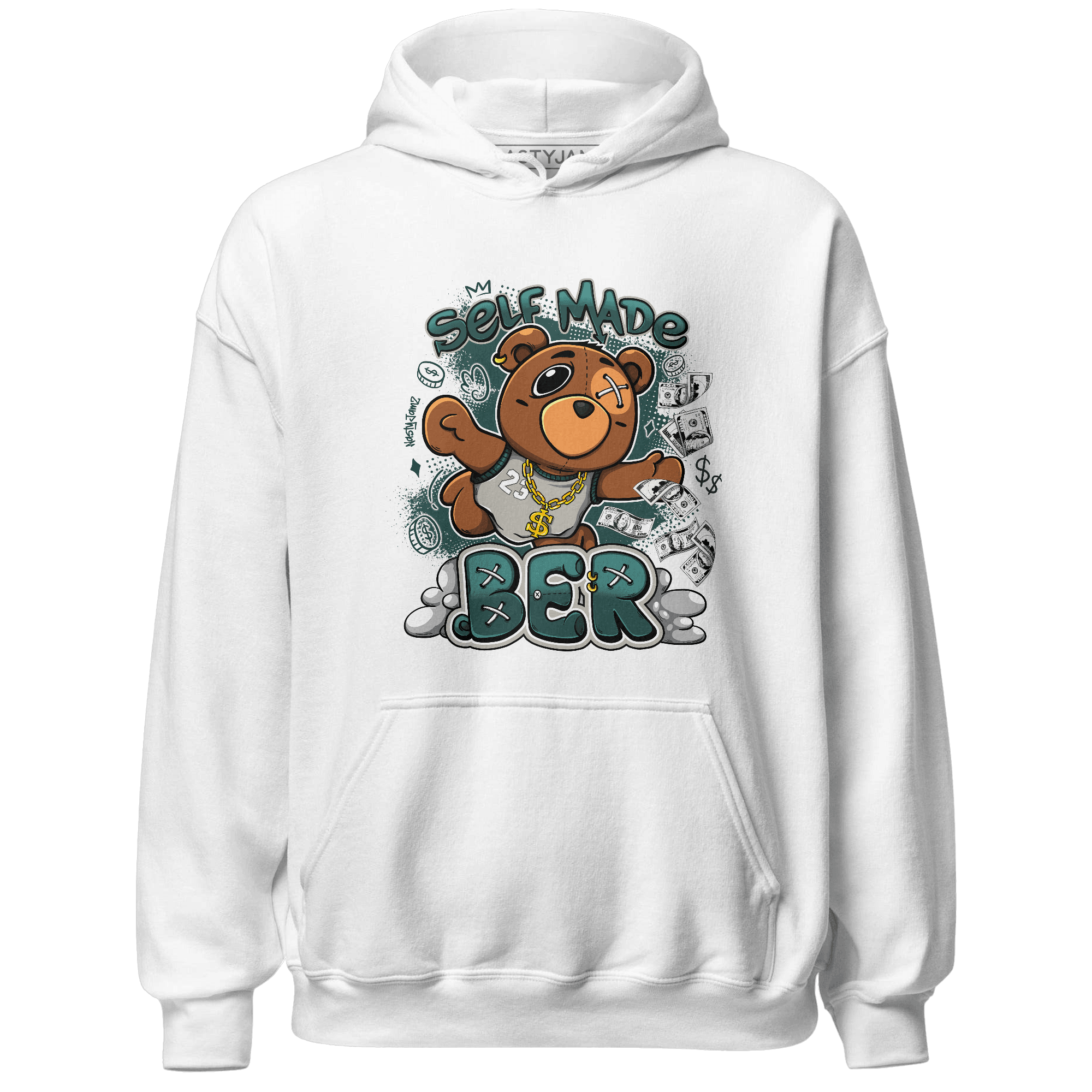 Oxidized Green 4s Hoodie Match Self Made BER - NastyJamz