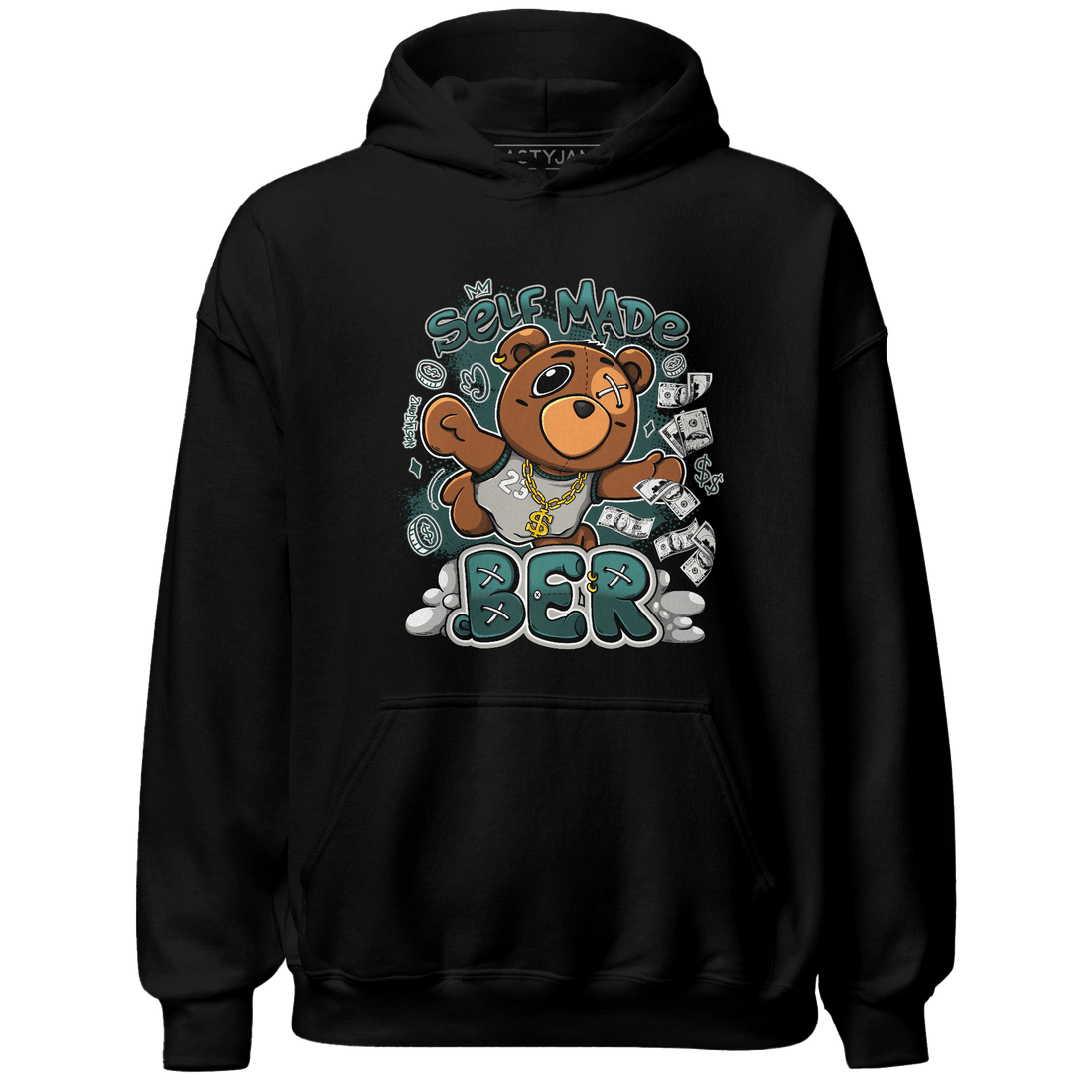 Oxidized Green 4s Hoodie Match Self Made BER - NastyJamz