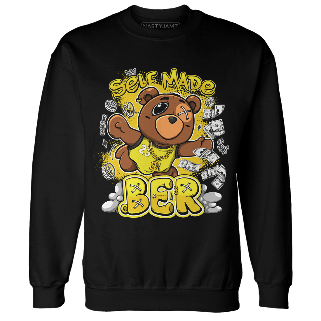 Vivid Sulfur 4s Sweatshirt Match Self Made BER - NastyJamz