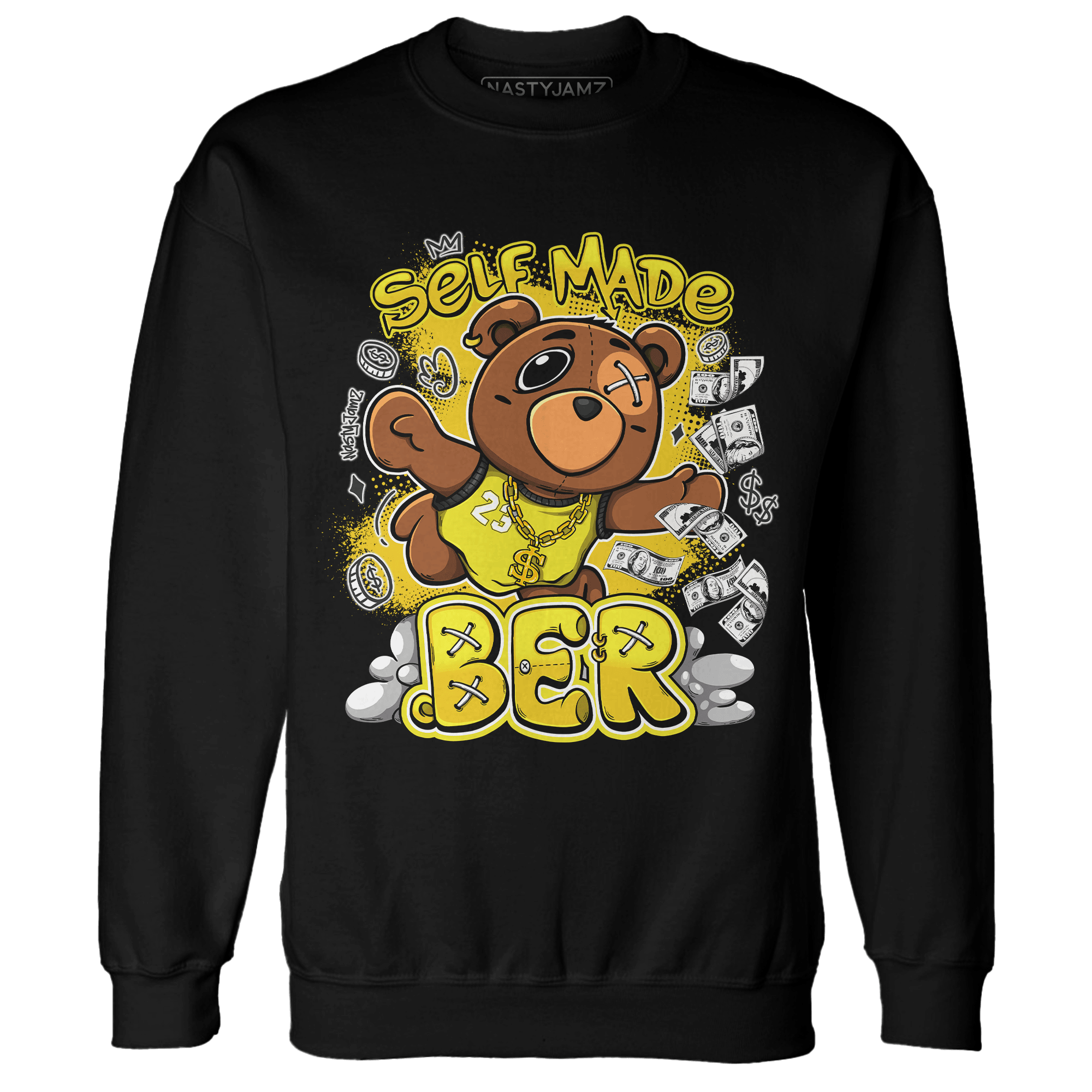 Vivid Sulfur 4s Sweatshirt Match Self Made BER - NastyJamz