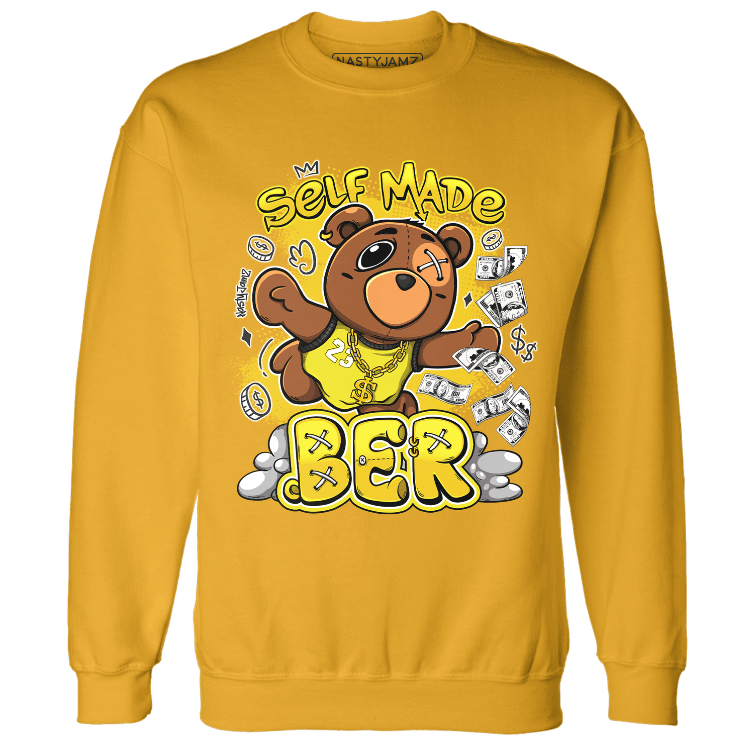 Vivid Sulfur 4s Sweatshirt Match Self Made BER - NastyJamz