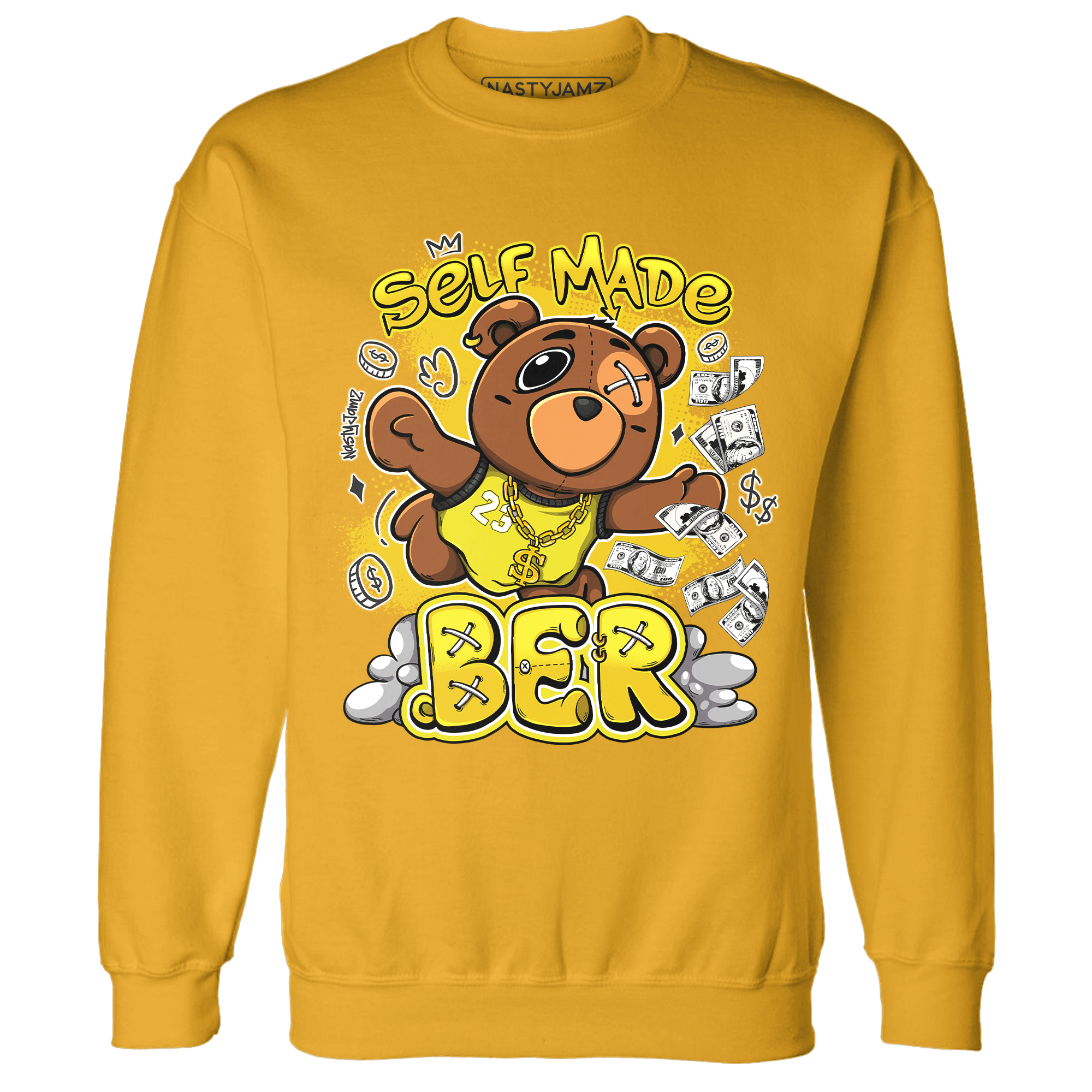 Vivid Sulfur 4s Sweatshirt Match Self Made BER - NastyJamz
