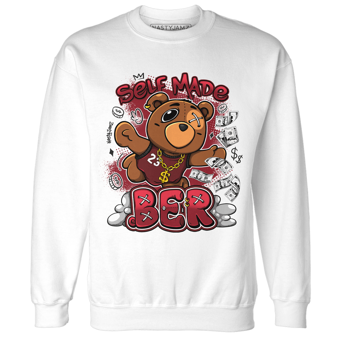 Cherry 12s Sweatshirt Match Self Made BER - NastyJamz
