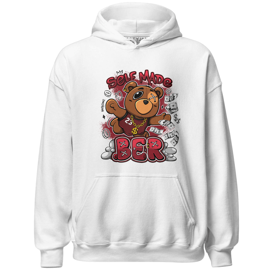 Cherry 12s Hoodie Match Self Made BER - NastyJamz