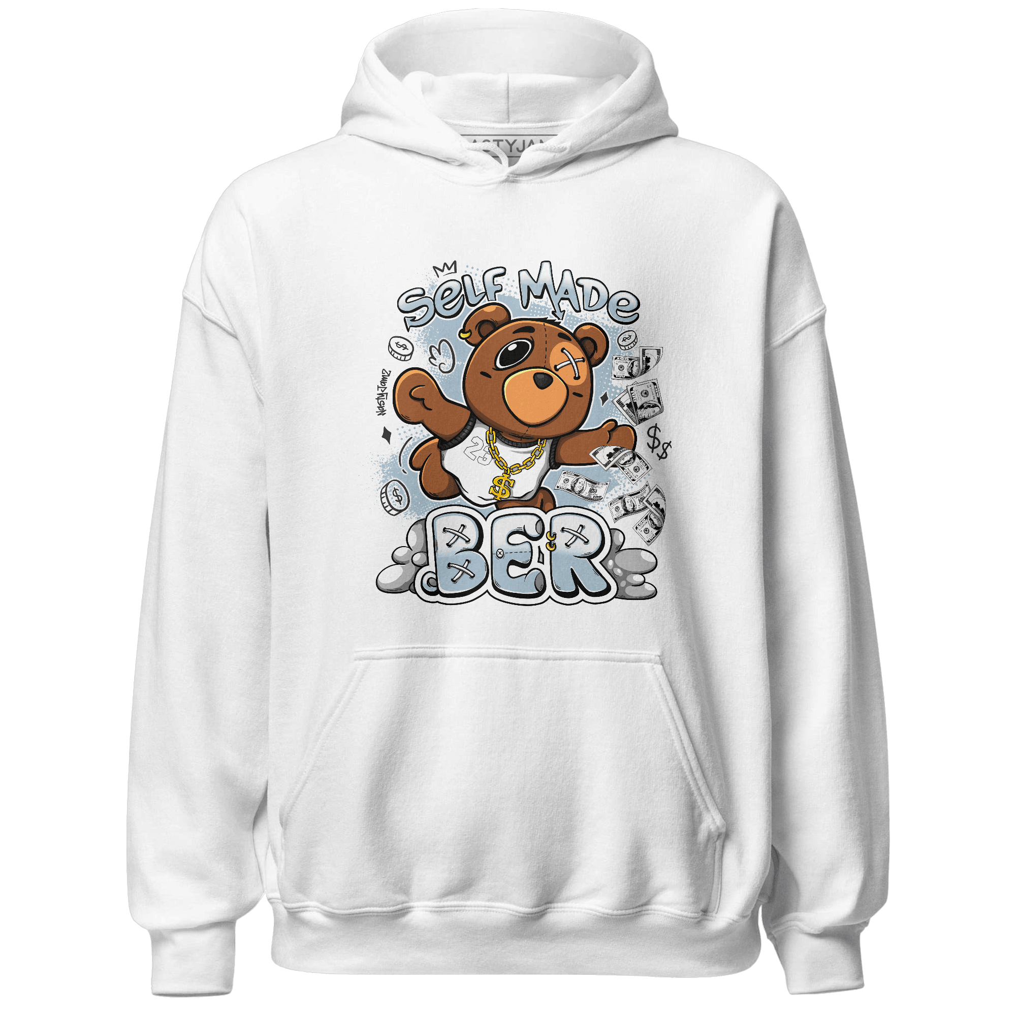 Blue Grey 13s Hoodie Match Self Made BER - NastyJamz