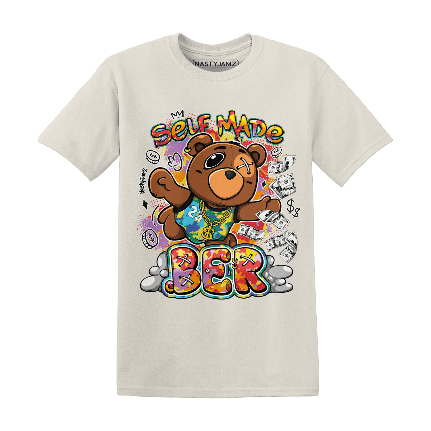 Mid GS Six Championships 1s T Shirt Match Self Made BER - NastyJamz