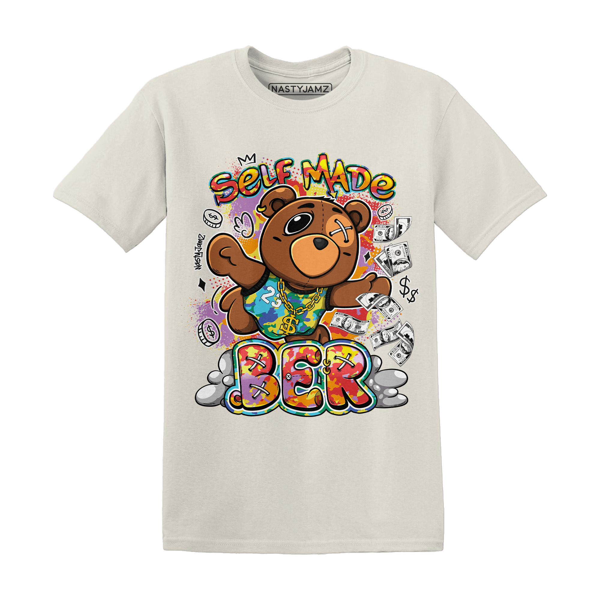 Mid GS Six Championships 1s T Shirt Match Self Made BER - NastyJamz