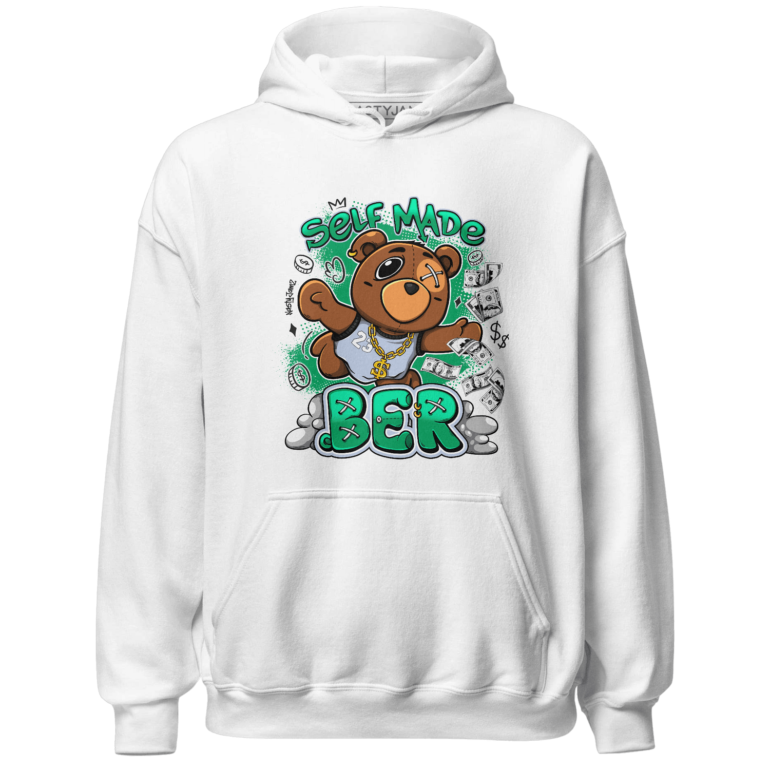 Lucky Green 5s Hoodie Match Self Made BER - NastyJamz