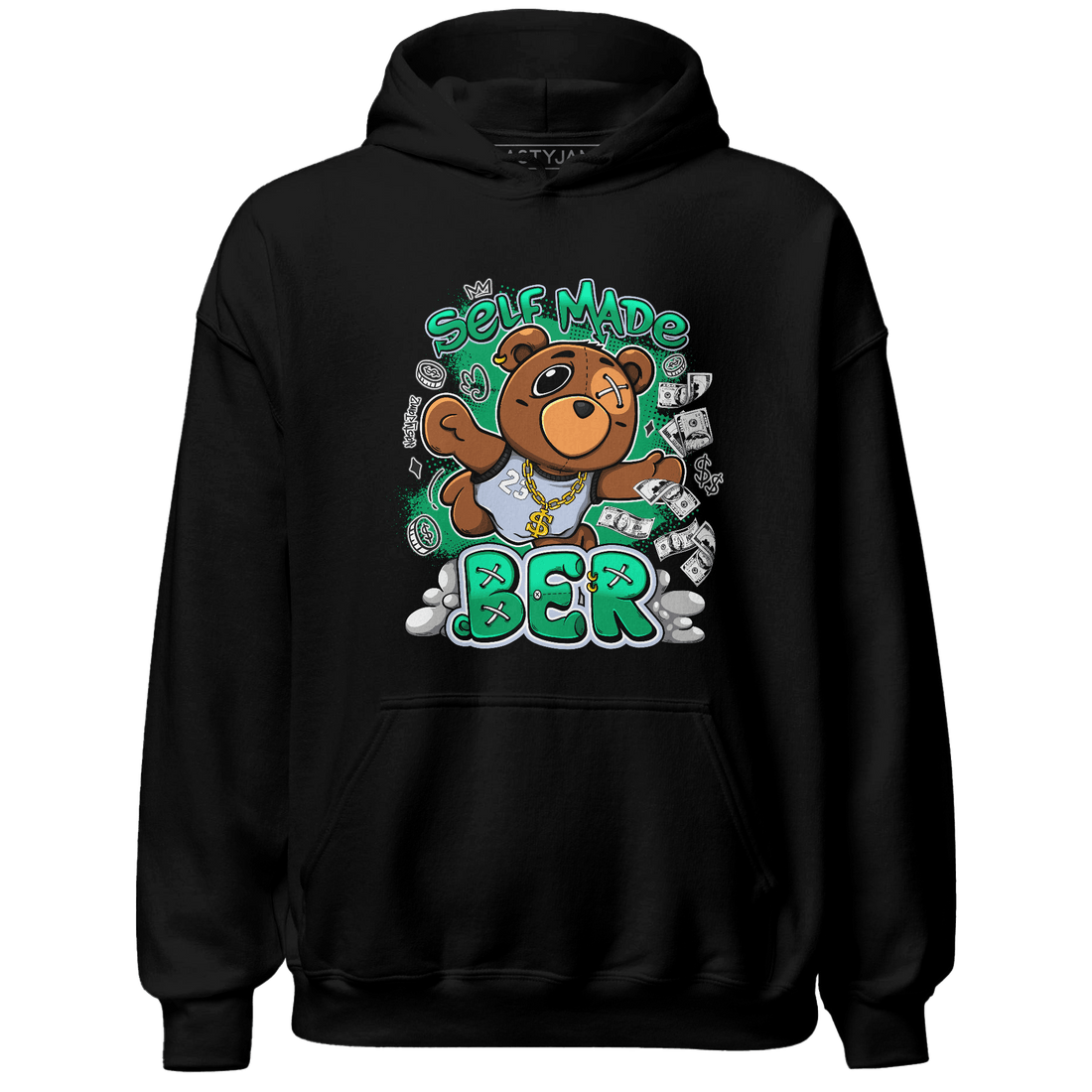 Lucky Green 5s Hoodie Match Self Made BER - NastyJamz
