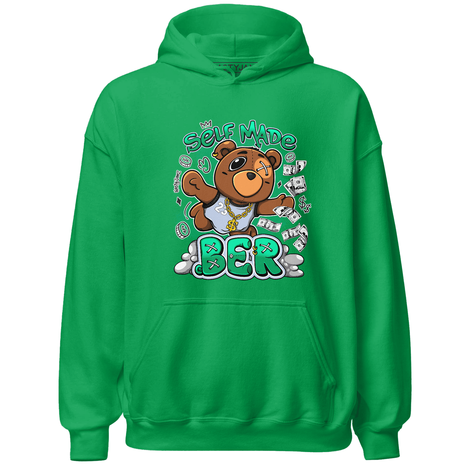 Lucky Green 5s Hoodie Match Self Made BER - NastyJamz