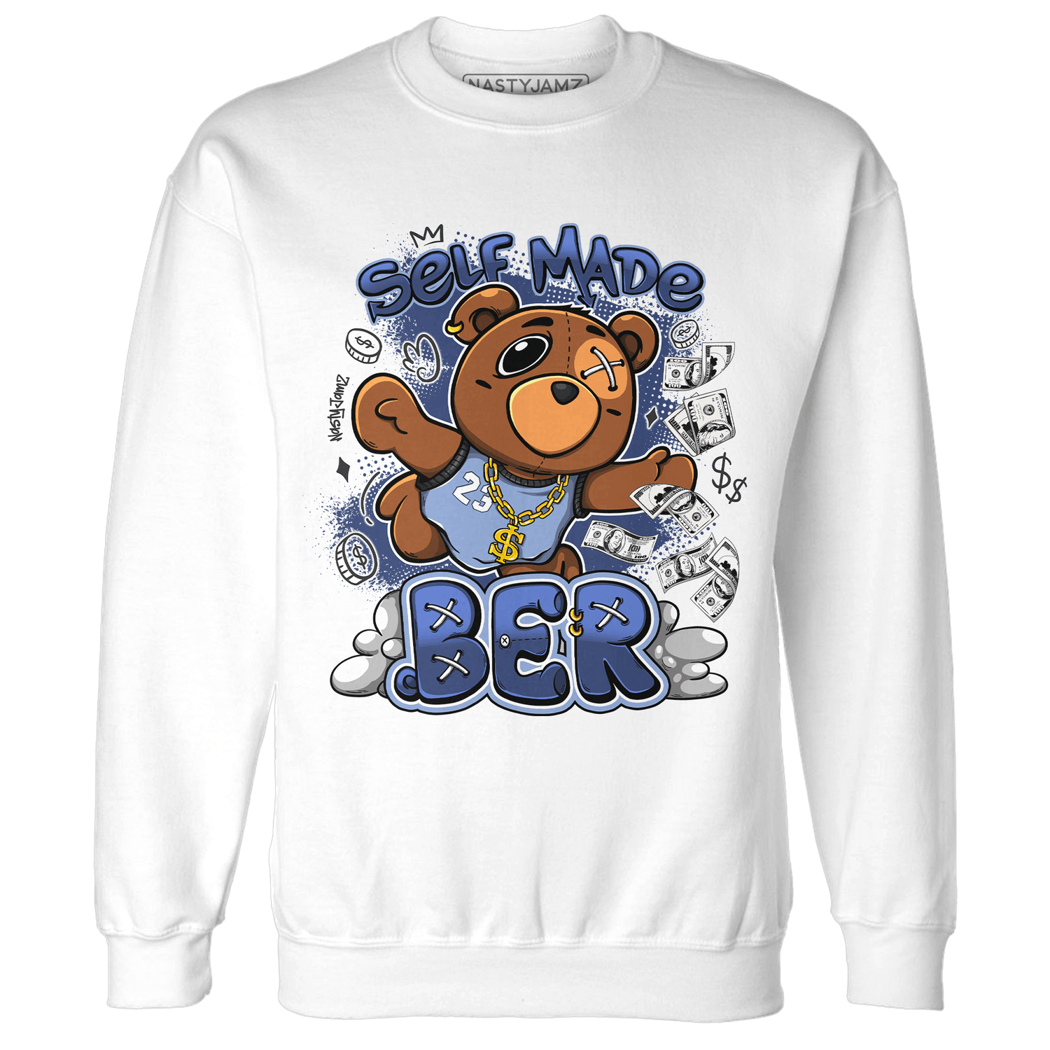 Midnight Navy 5s Sweatshirt Match Self Made BER - NastyJamz