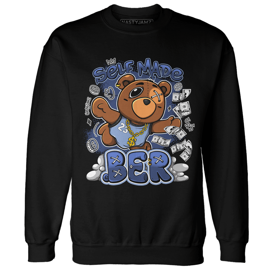 Midnight Navy 5s Sweatshirt Match Self Made BER - NastyJamz