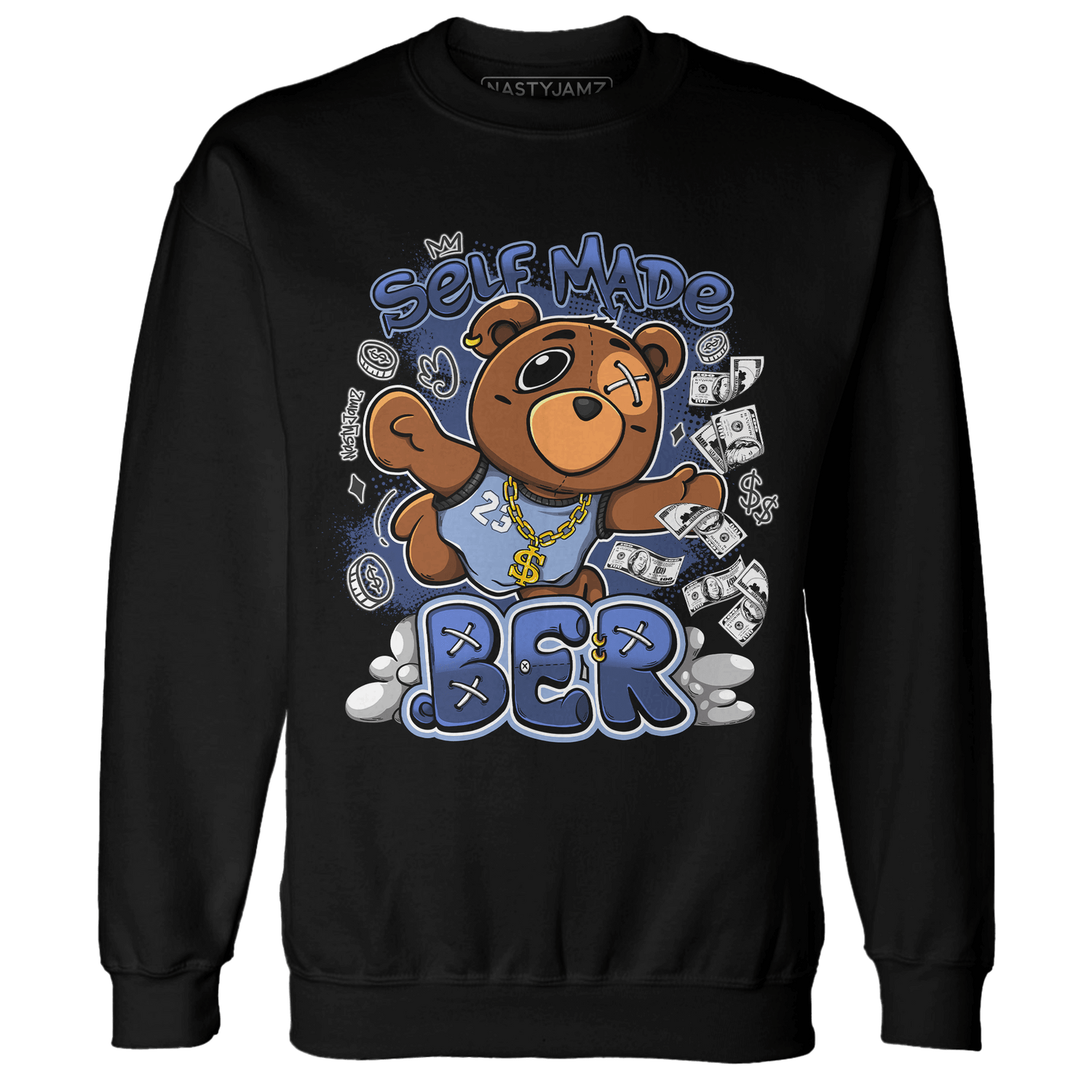 Midnight Navy 5s Sweatshirt Match Self Made BER - NastyJamz