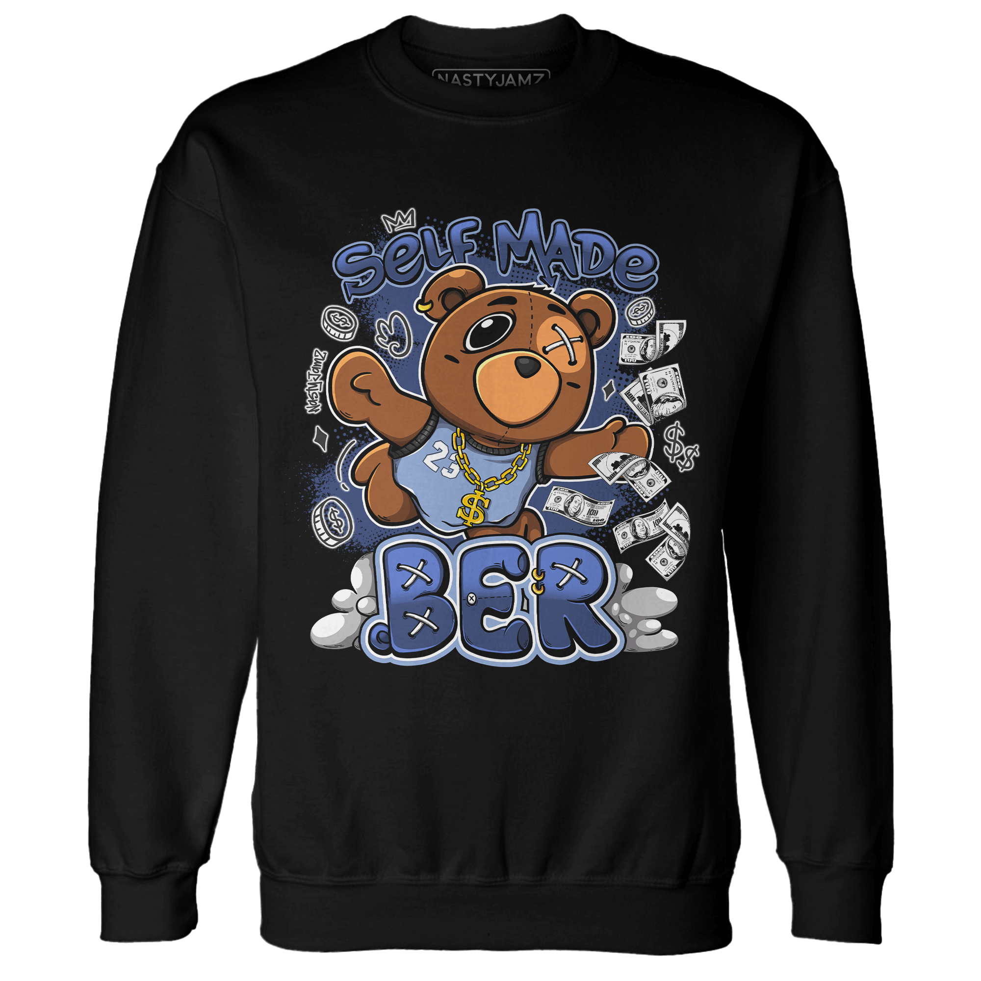 Midnight Navy 5s Sweatshirt Match Self Made BER - NastyJamz