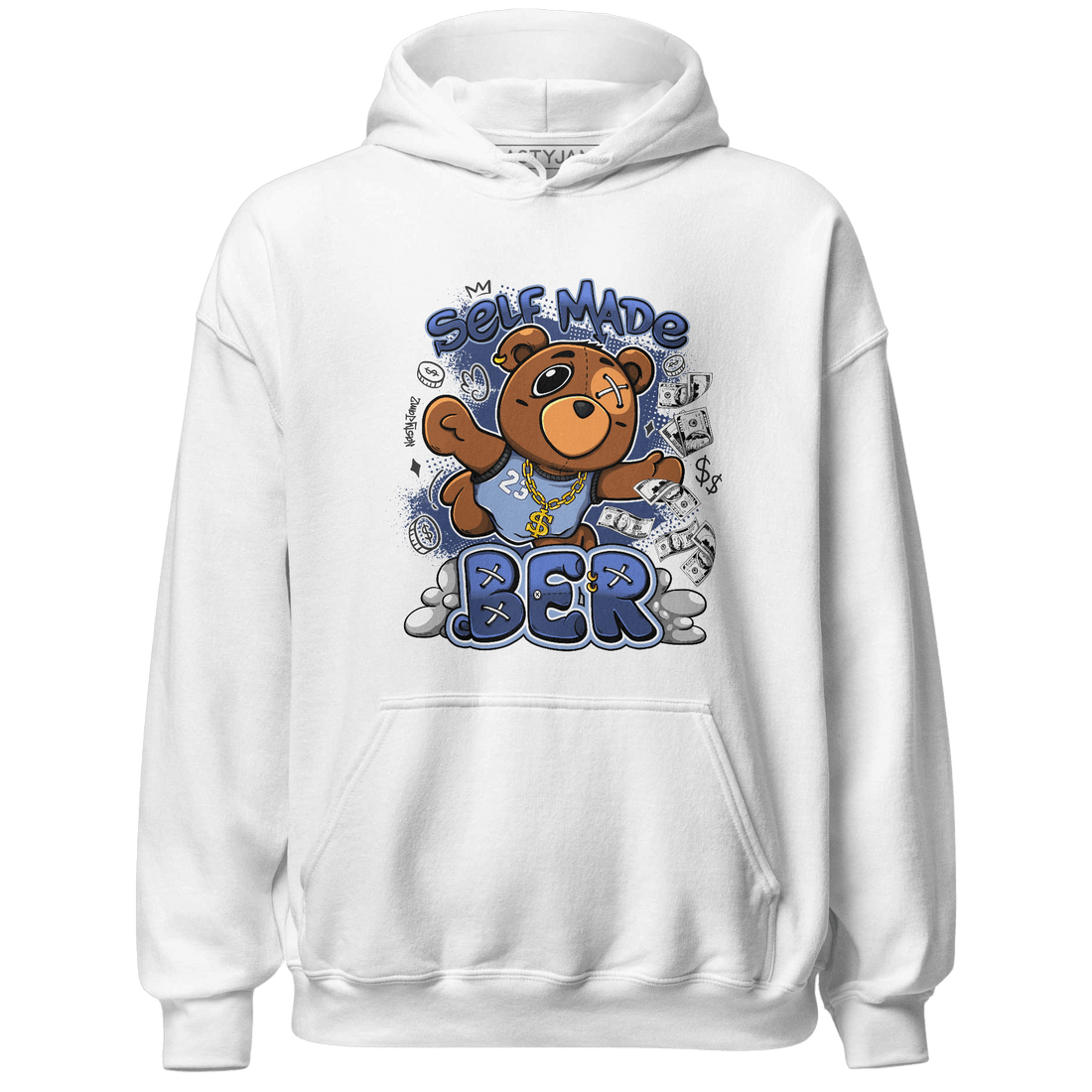 Midnight Navy 5s Hoodie Match Self Made BER - NastyJamz