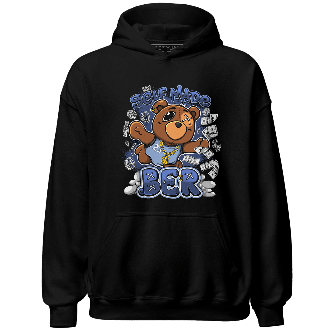 Midnight Navy 5s Hoodie Match Self Made BER - NastyJamz