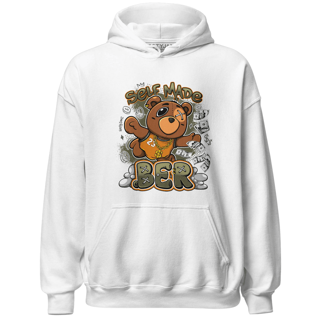 Olive 5s Hoodie Match Self Made BER - NastyJamz