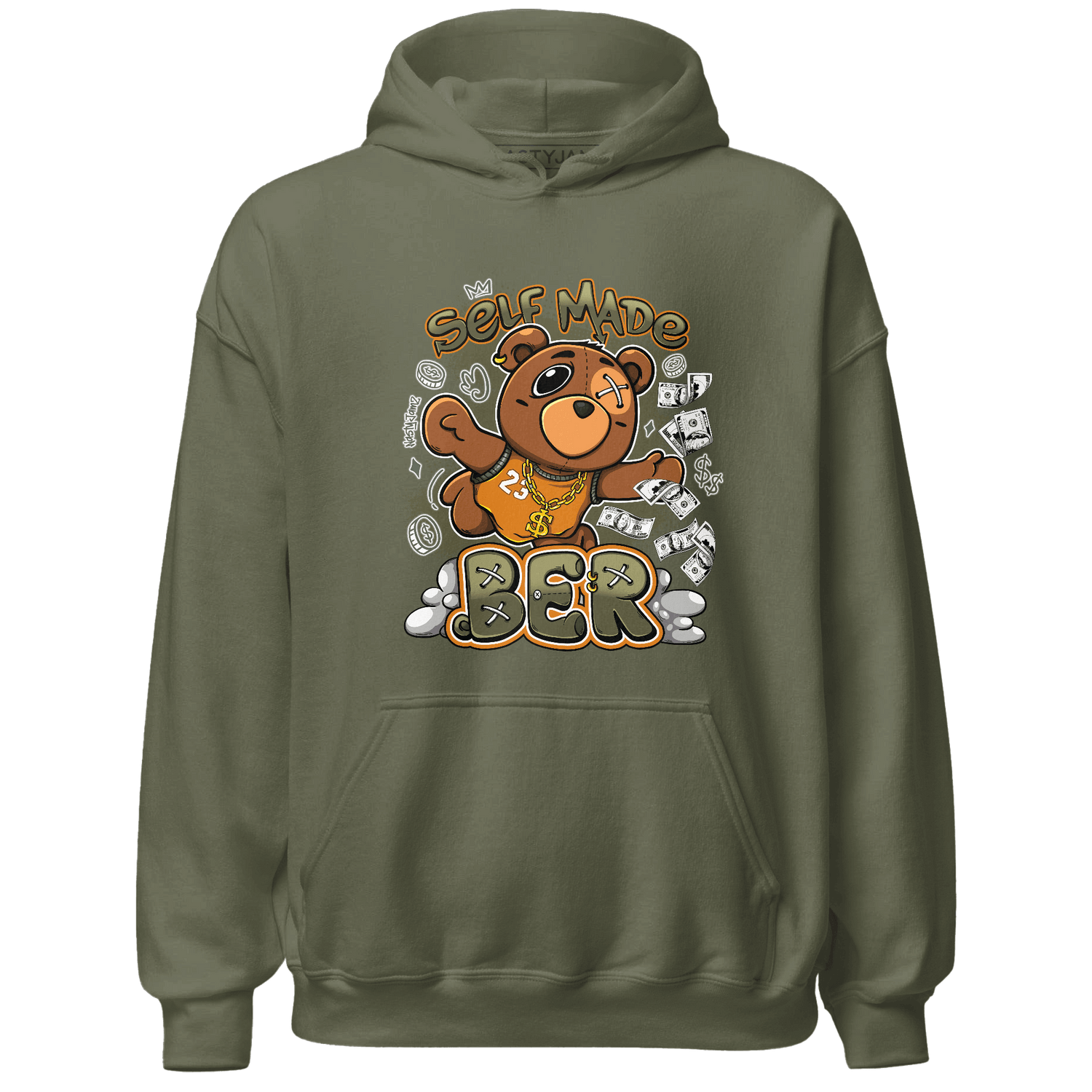 Olive 5s Hoodie Match Self Made BER - NastyJamz