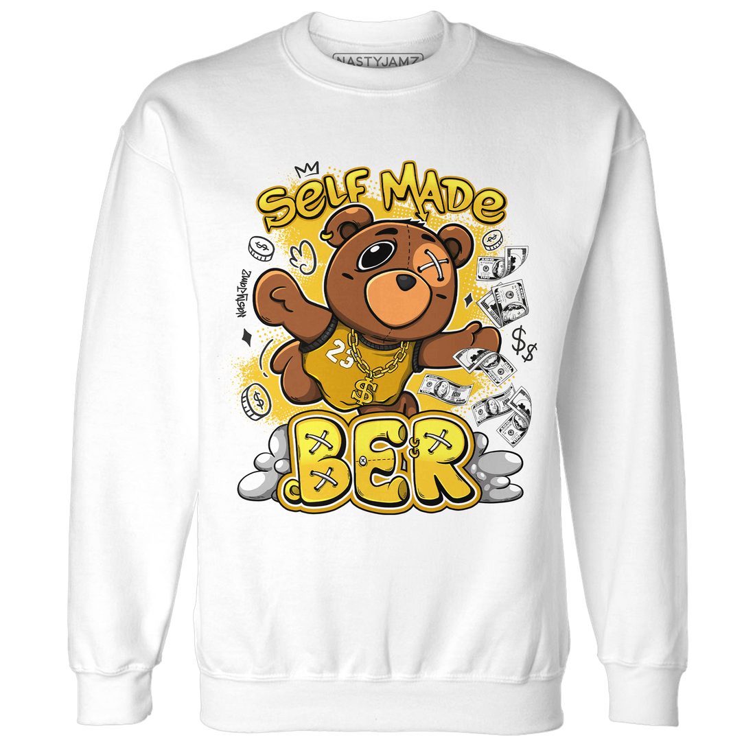 Yellow Ochre 6s Sweatshirt Match Self Made BER - NastyJamz