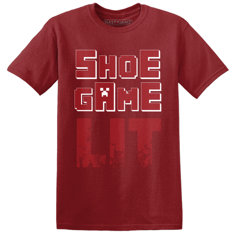 Retro-Red-Taxi-12s-T-Shirt-Match-Shoe-Game-Lit
