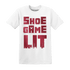 High 85 Metallic Burgundy 1s T Shirt Match Shoe Game Lit - NastyJamz