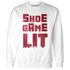 High 85 Metallic Burgundy 1s Sweatshirt Match Shoe Game Lit - NastyJamz