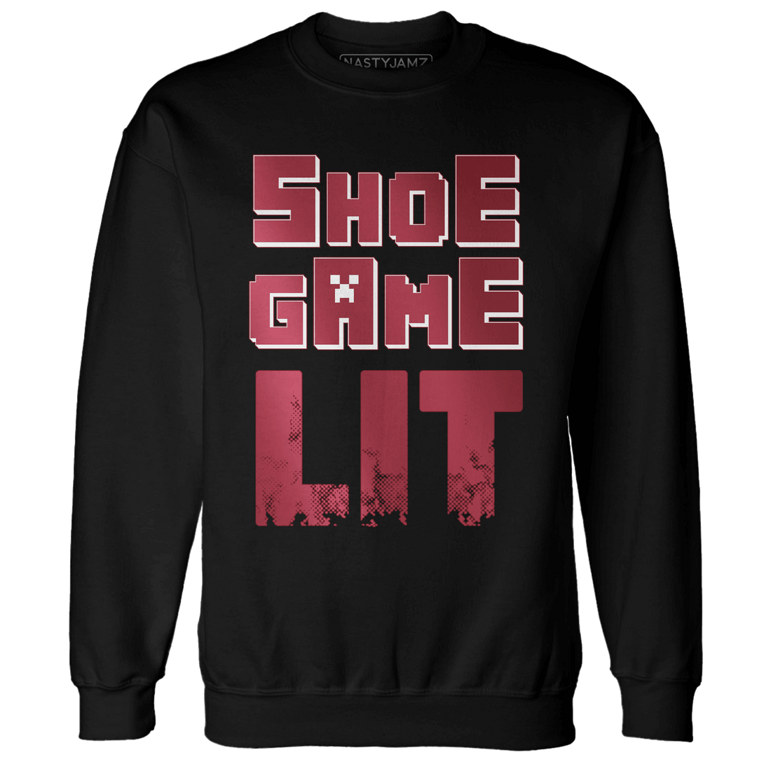 High 85 Metallic Burgundy 1s Sweatshirt Match Shoe Game Lit - NastyJamz