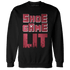High 85 Metallic Burgundy 1s Sweatshirt Match Shoe Game Lit - NastyJamz