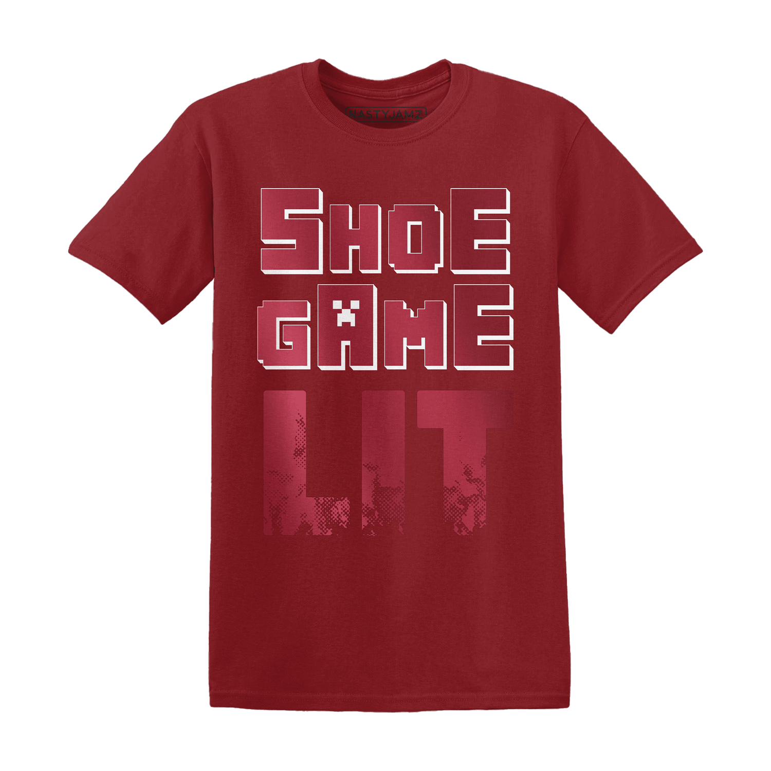 High 85 Metallic Burgundy 1s T Shirt Match Shoe Game Lit - NastyJamz