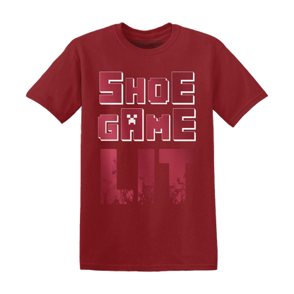 High 85 Metallic Burgundy 1s T Shirt Match Shoe Game Lit - NastyJamz