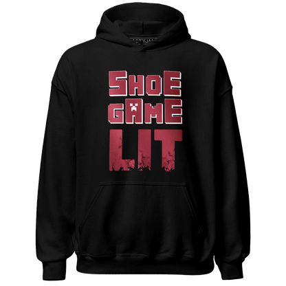 High 85 Metallic Burgundy 1s Hoodie Match Shoe Game Lit - NastyJamz