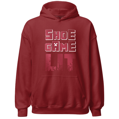 High 85 Metallic Burgundy 1s Hoodie Match Shoe Game Lit - NastyJamz